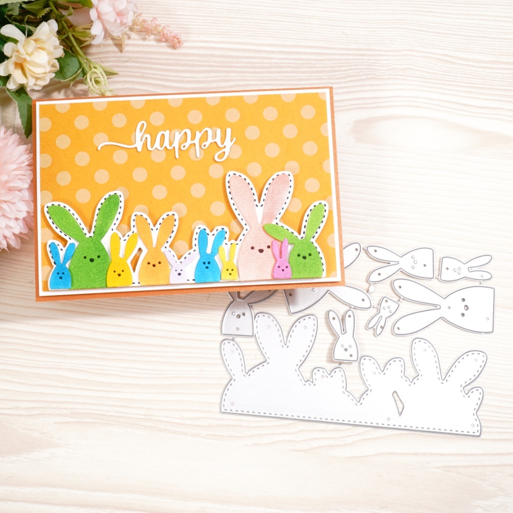 Lifescraft Happy Easter Bunny Metal Cutting Dies