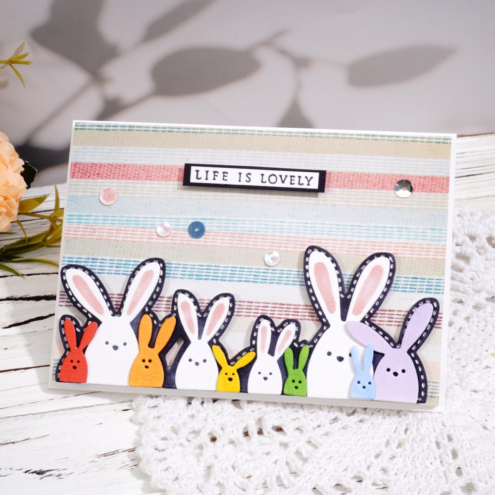 Lifescraft Happy Easter Bunny Metal Cutting Dies