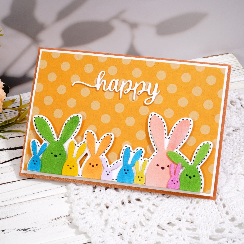 Lifescraft Happy Easter Bunny Metal Cutting Dies