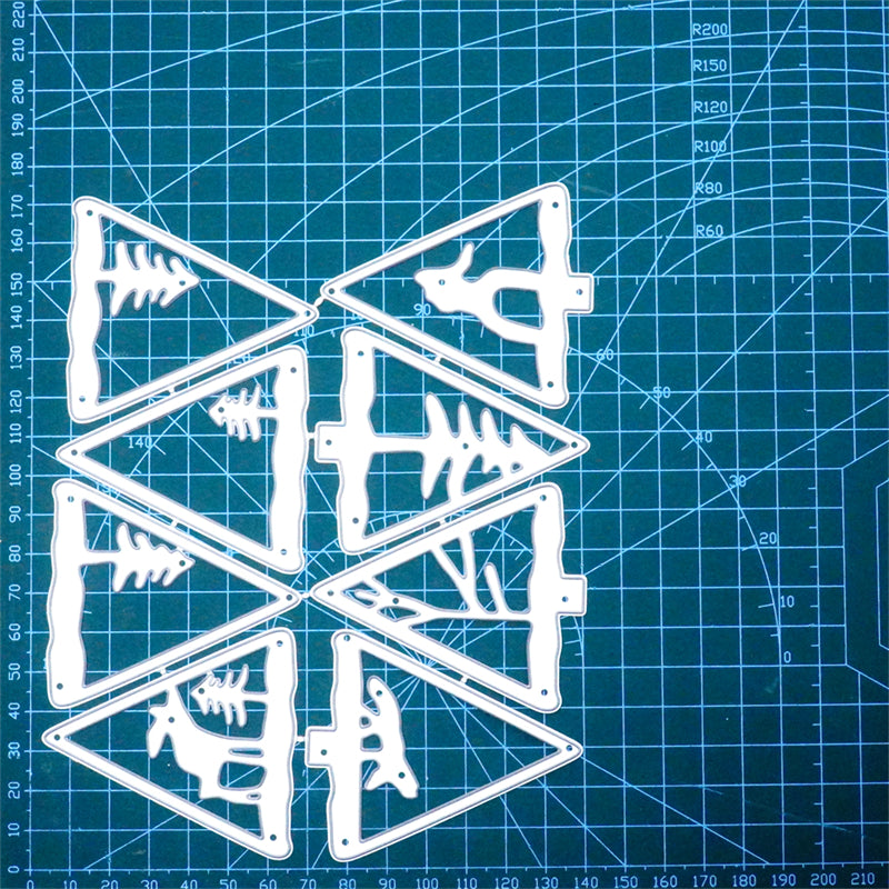 Lifescarft Christmas Tree Tag Metal Cutting Dies