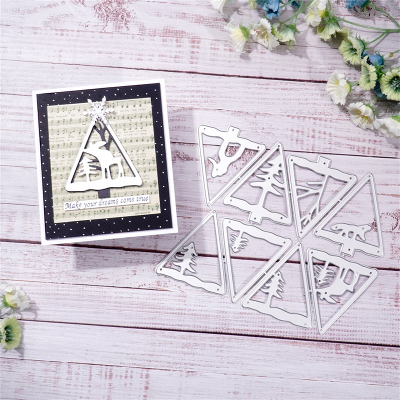 Lifescarft Christmas Tree Tag Metal Cutting Dies