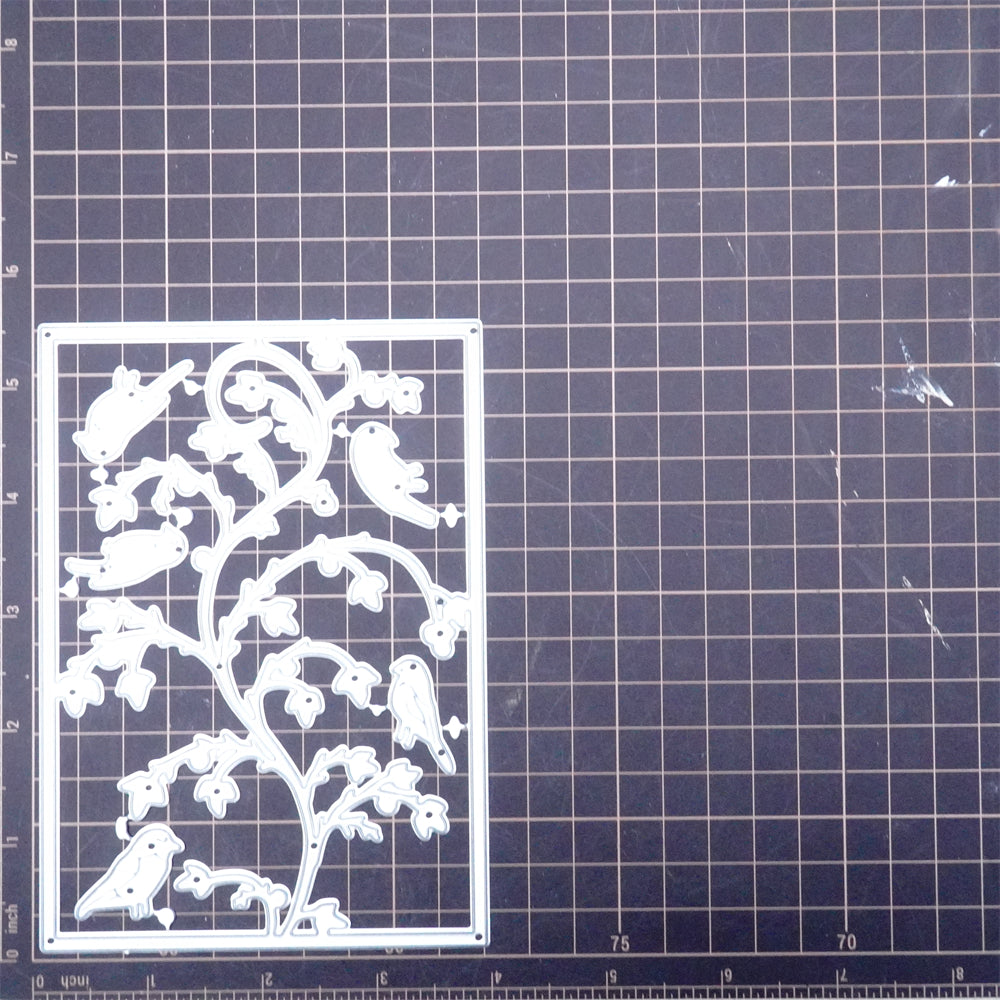 Lifescraftart Parrot Standing on a Branch Backboarb Metal Cutting Dies