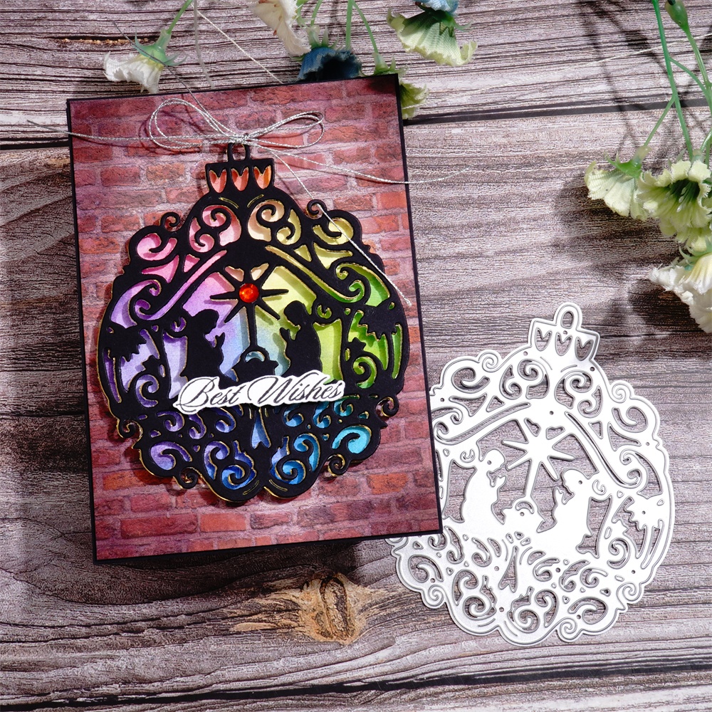 Lifescraft Christmas Lace Ball Decoration Metal Cutting Dies