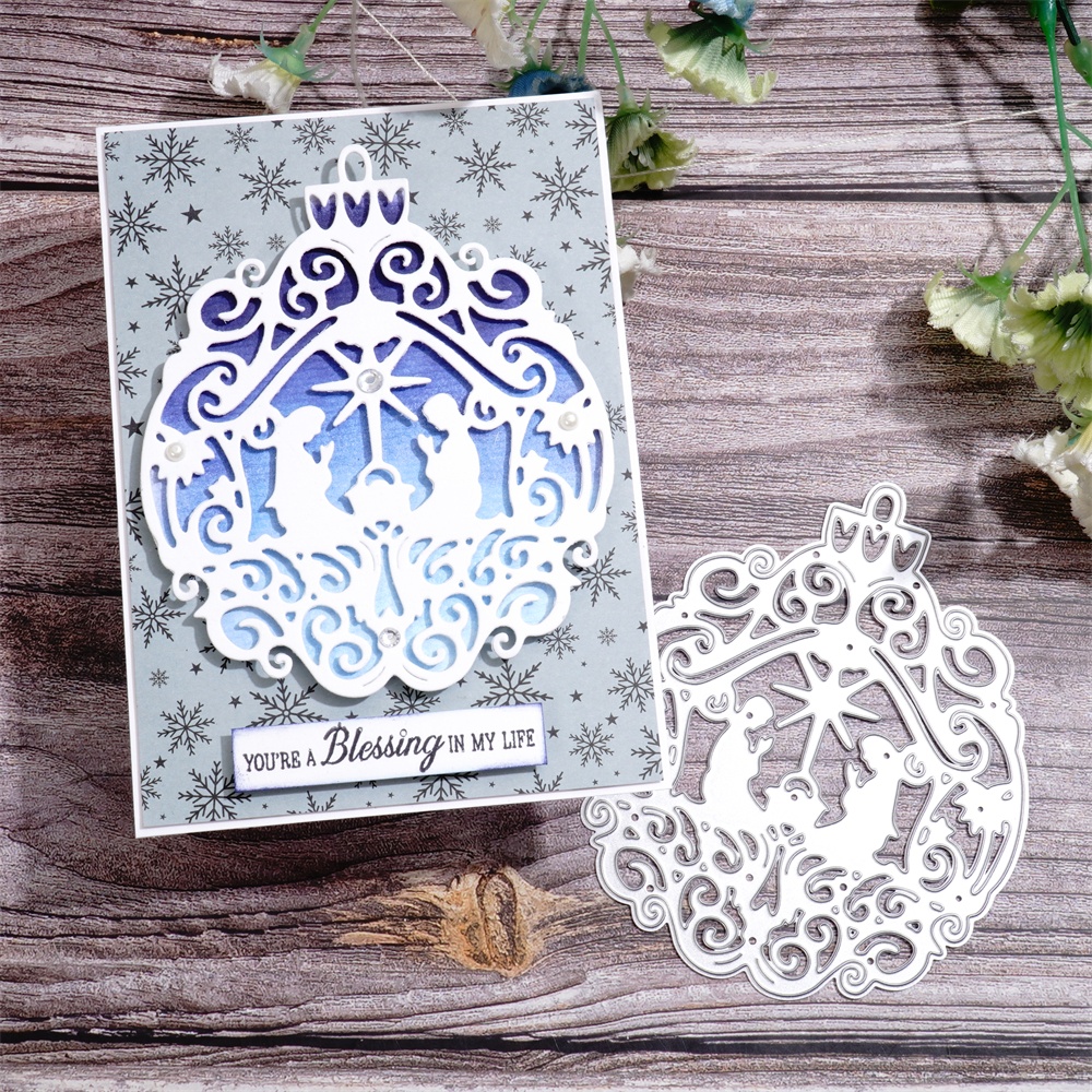 Lifescraft Christmas Lace Ball Decoration Metal Cutting Dies