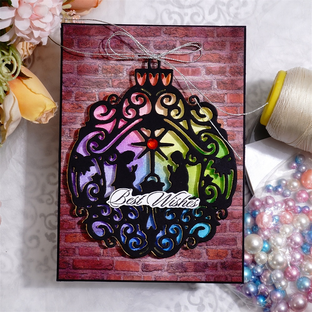 Lifescraft Christmas Lace Ball Decoration Metal Cutting Dies