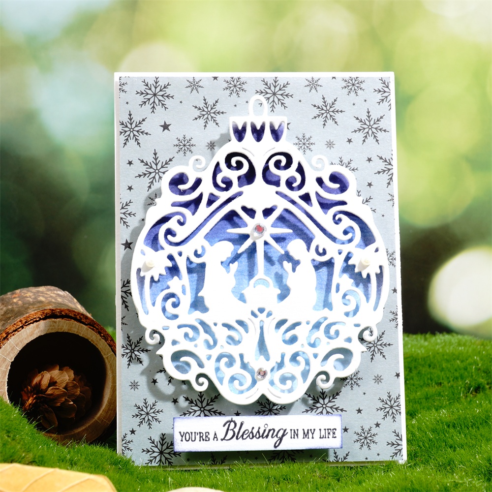 Lifescraft Christmas Lace Ball Decoration Metal Cutting Dies