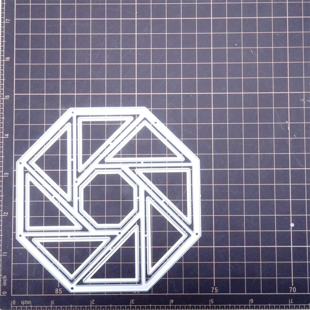 Lifescraft Triangles Forming Octagon Background Board Metal Cutting Dies