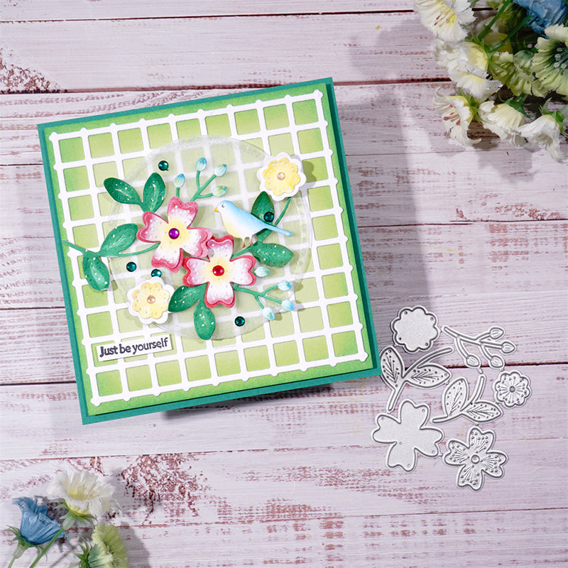 Lifescraft 7Pcs Small Pieces Flowers Cutting Dies