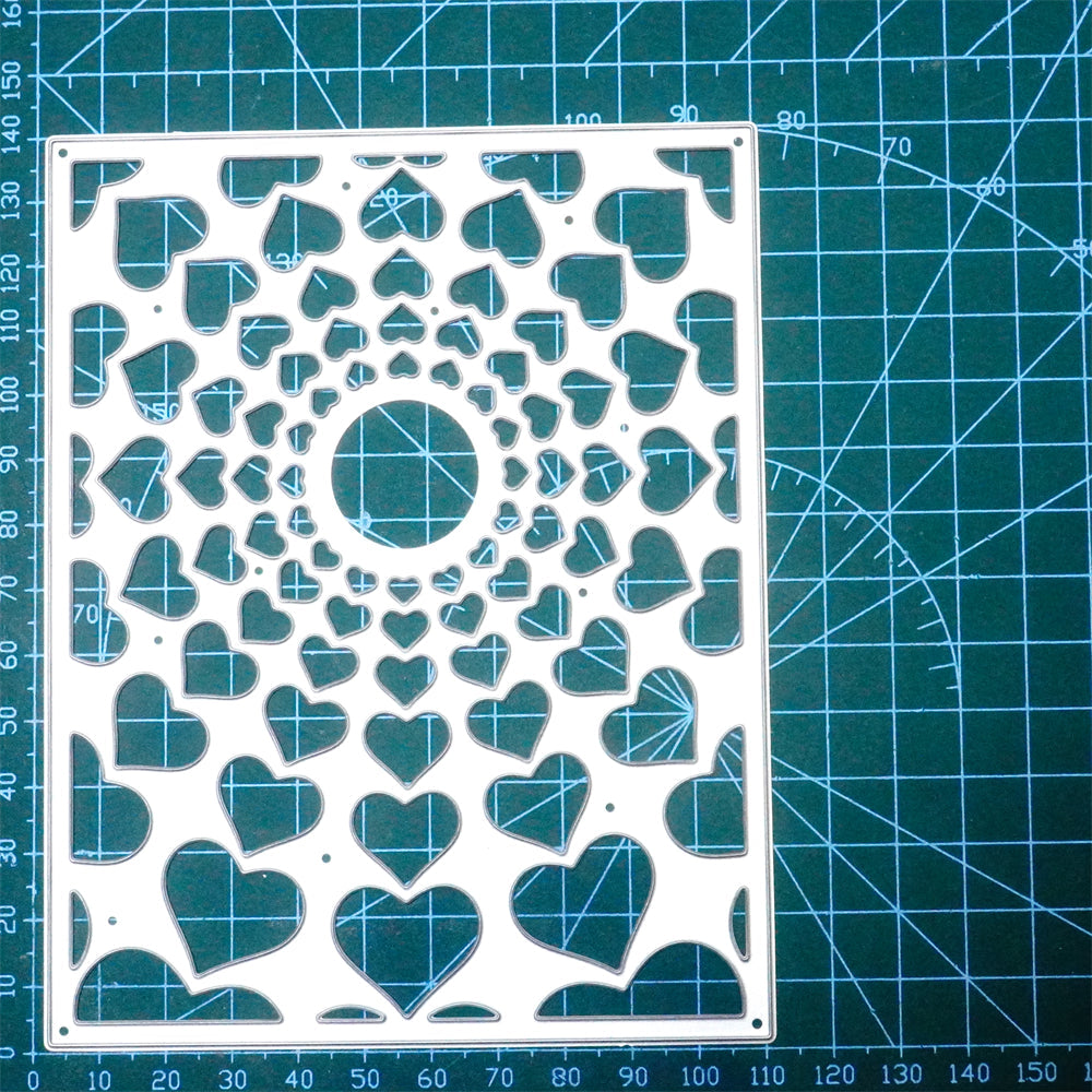 Lifescraft Little Hollow Hearts Background Board Dies