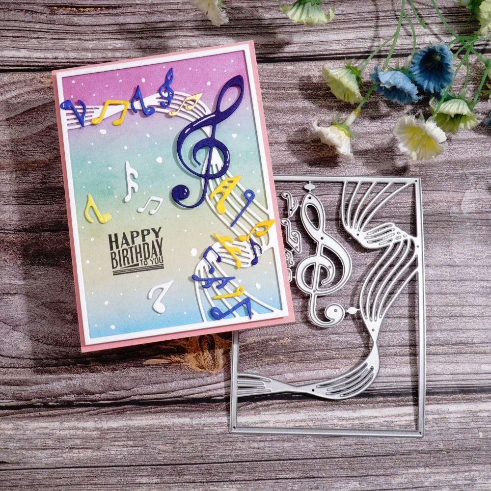 Lifescraft Flying Music Symbols Metal Cutting Dies