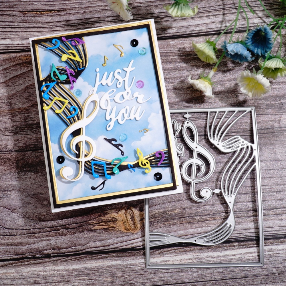 Lifescraft Flying Music Symbols Metal Cutting Dies