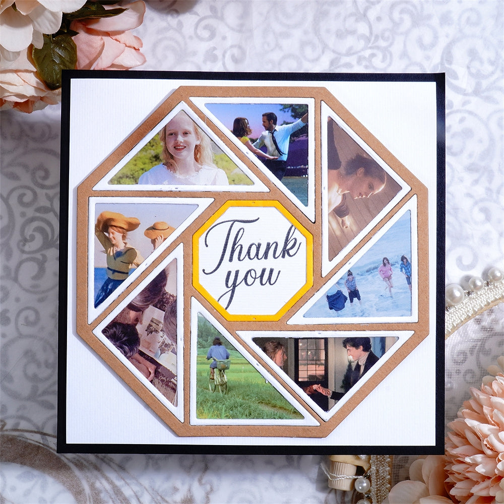 Lifescraft Triangles Forming Octagon Background Board Metal Cutting Dies