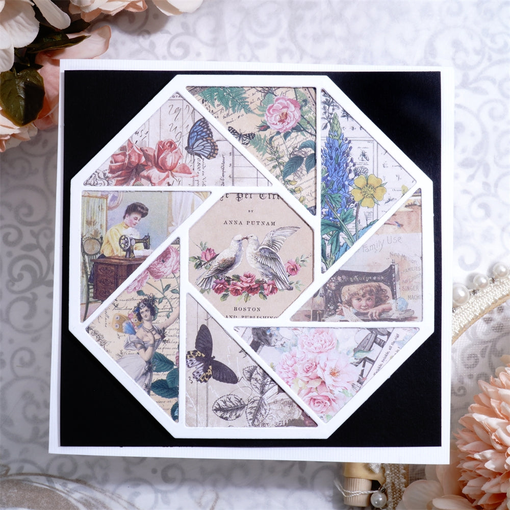 Lifescraft Triangles Forming Octagon Background Board Metal Cutting Dies