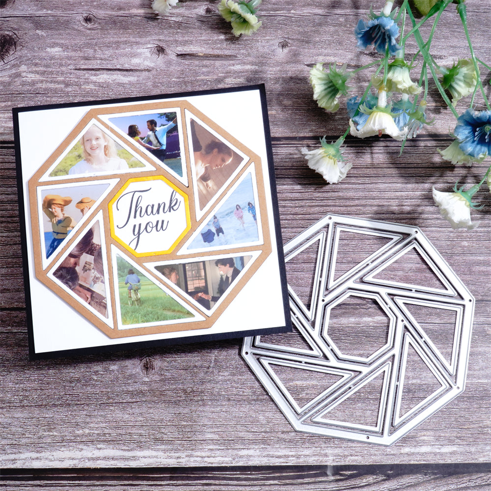 Lifescraft Triangles Forming Octagon Background Board Metal Cutting Dies