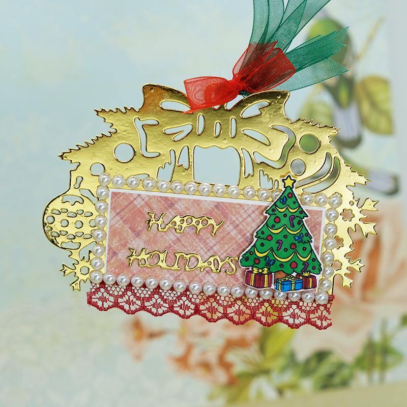 Gift Shape Holidays Bow Tag Dies - Inlovearts