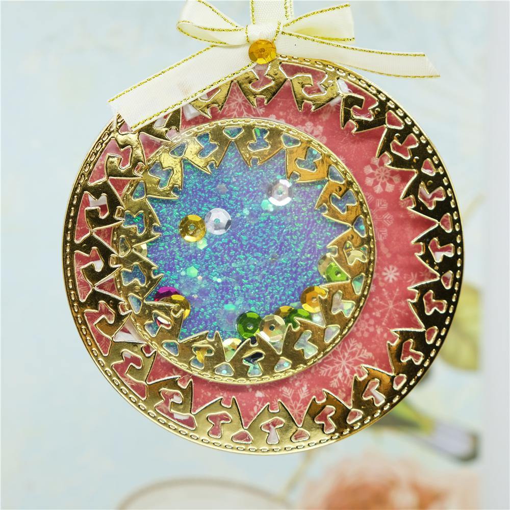 Stitched Jagged Circle Decor Dies - Inlovearts