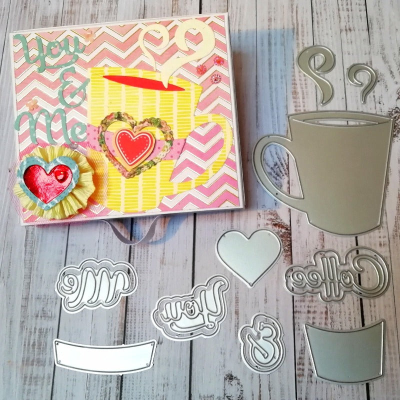 You and Me Coffee Cup Dies - Inlovearts