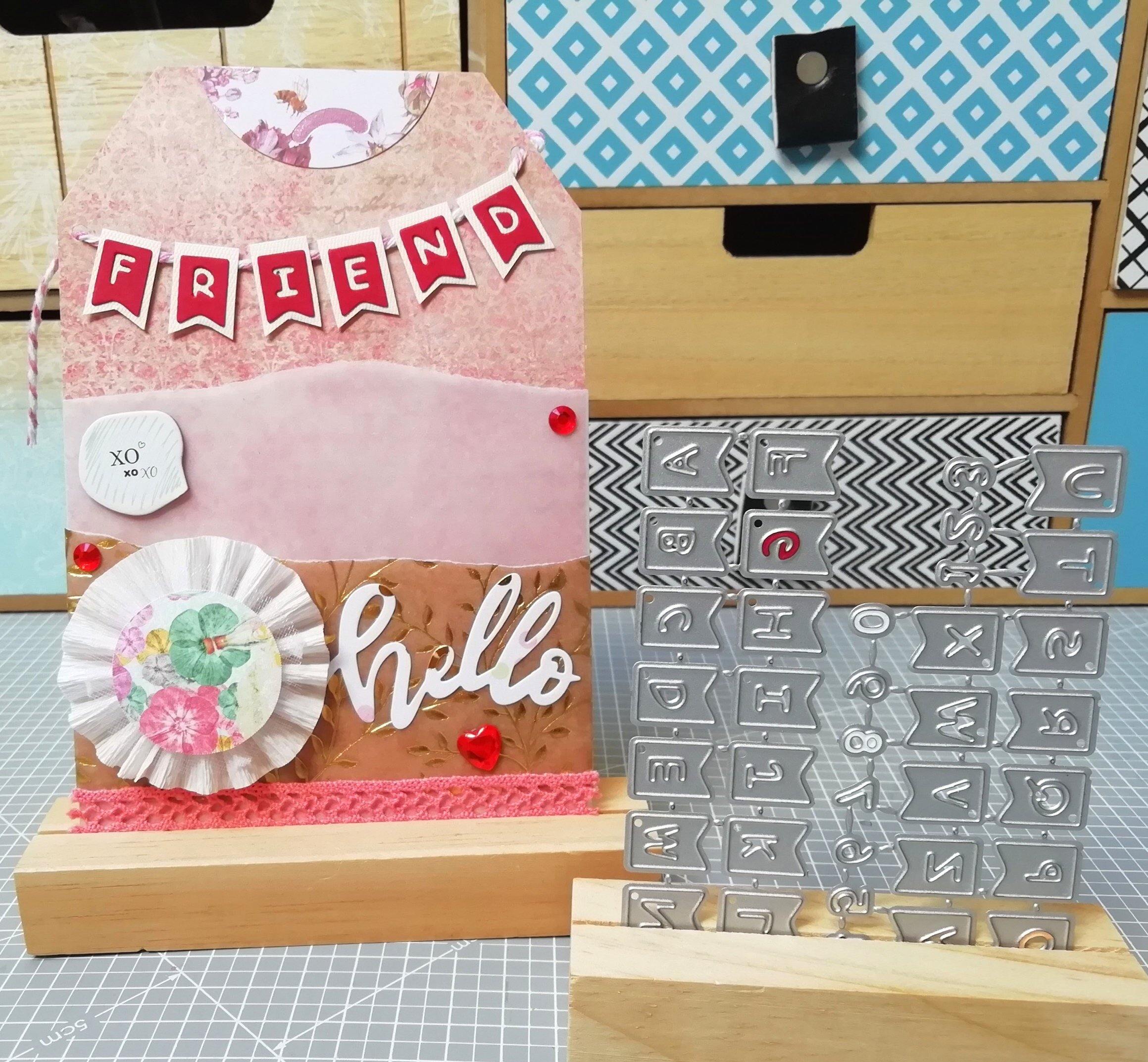 Cute Alphabet in Flags Dies - Inlovearts