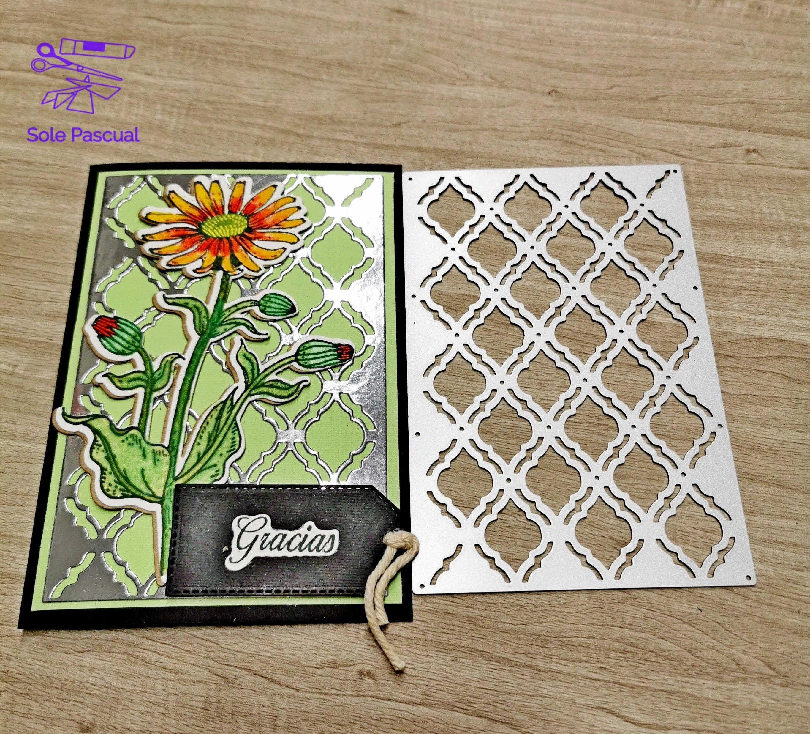 Crosswise Diamond Grid Background Dies - Inlovearts