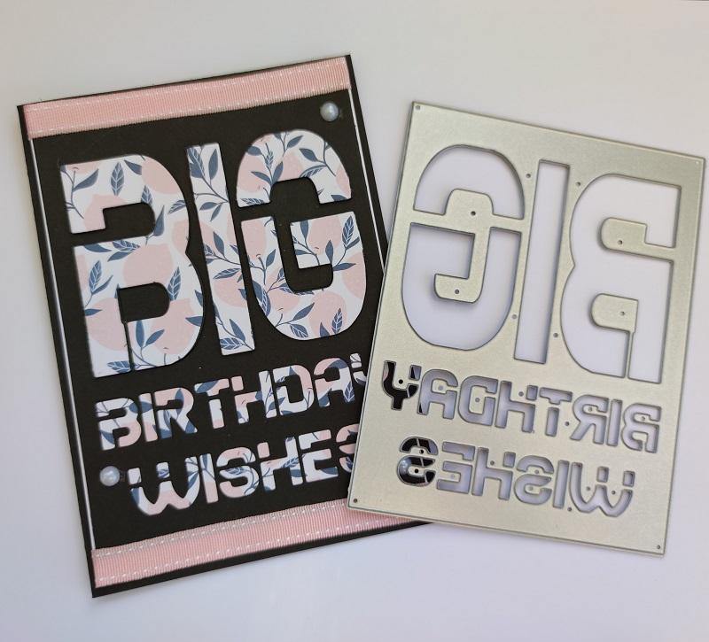 Big Birthday Wish Border Dies - Inlovearts