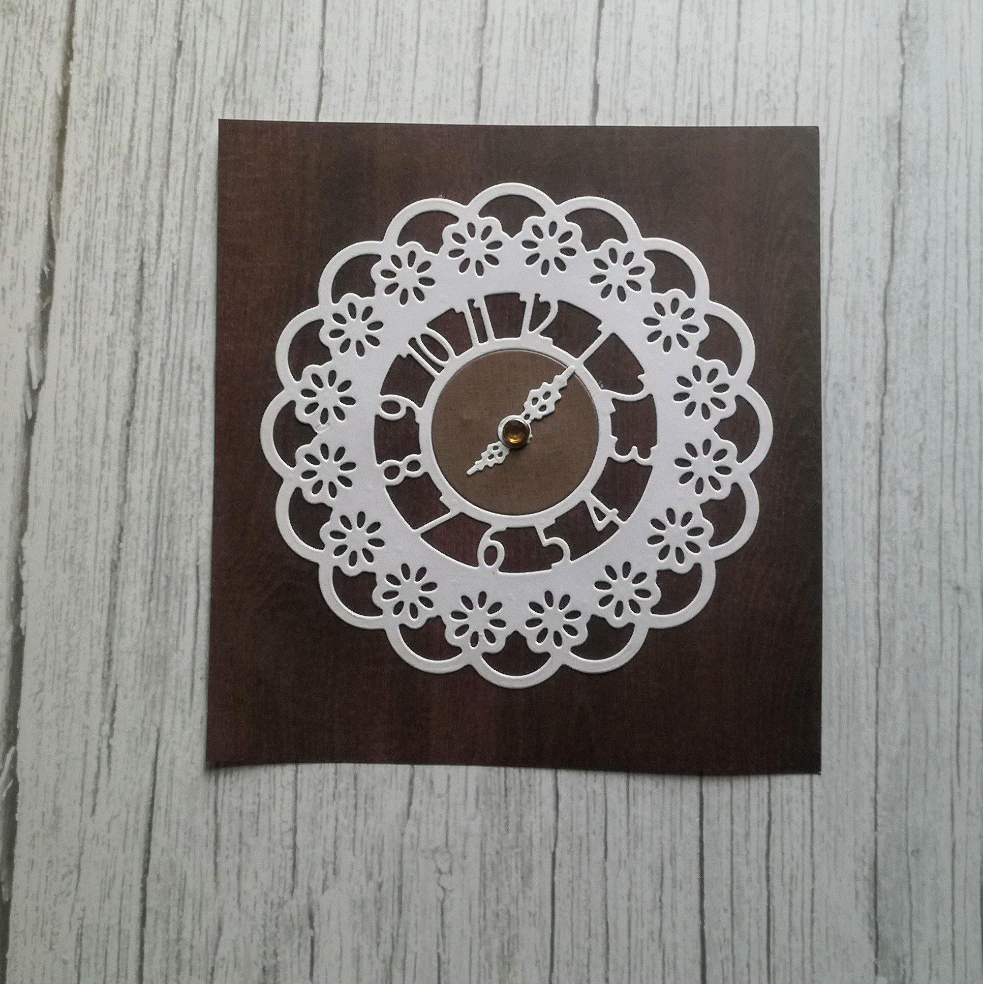 Lace Cluster Clock Dies - Inlovearts