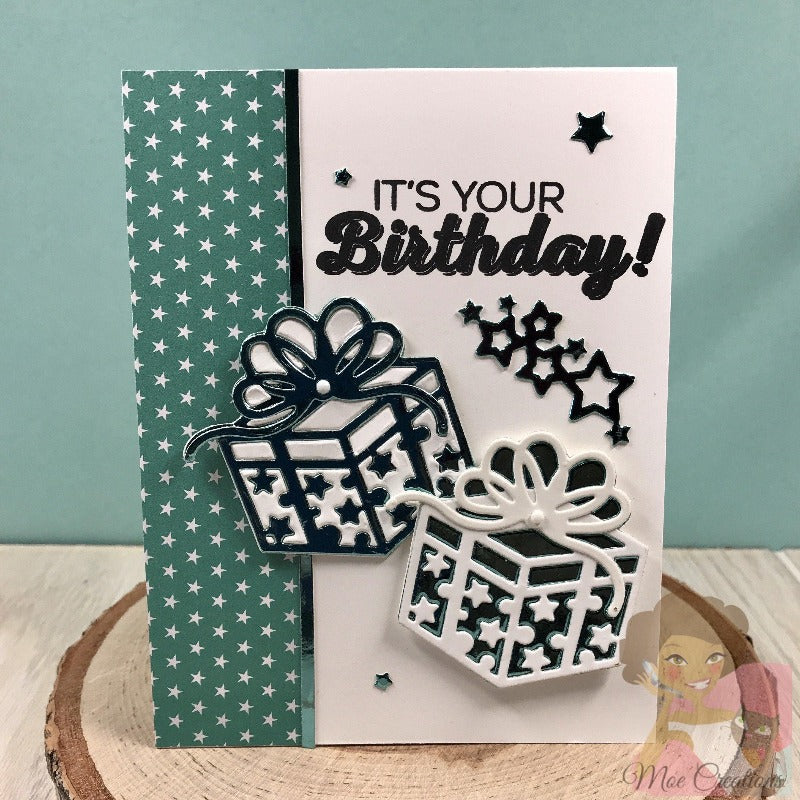 Christmas Gift Box Decor Dies - Inlovearts