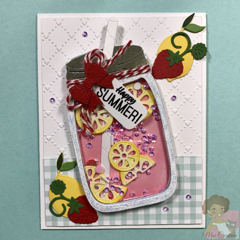 Lemon Glass Frame Decor Dies - Inlovearts