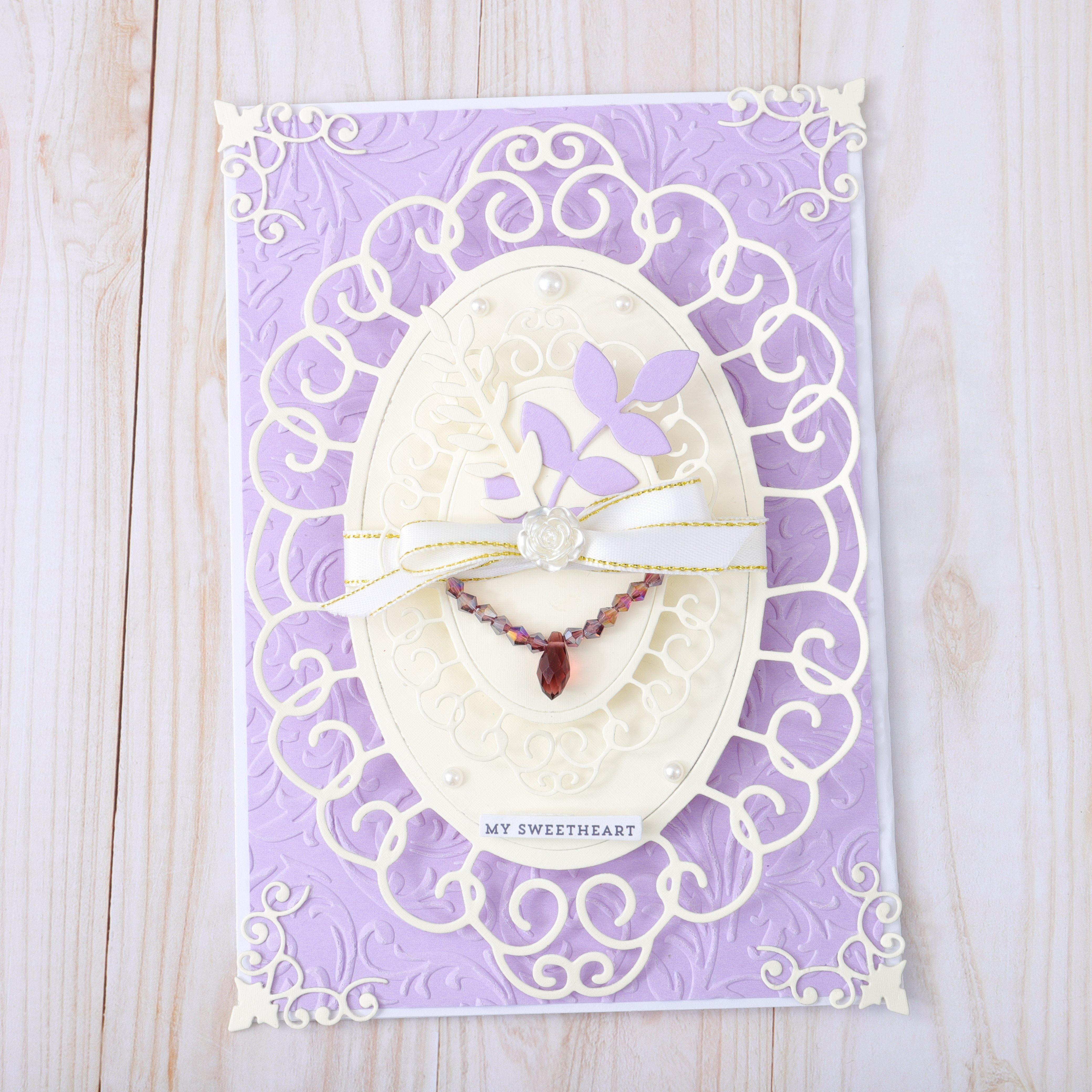 Large Size Oval Lace Frame Cutting Dies - Inlovearts