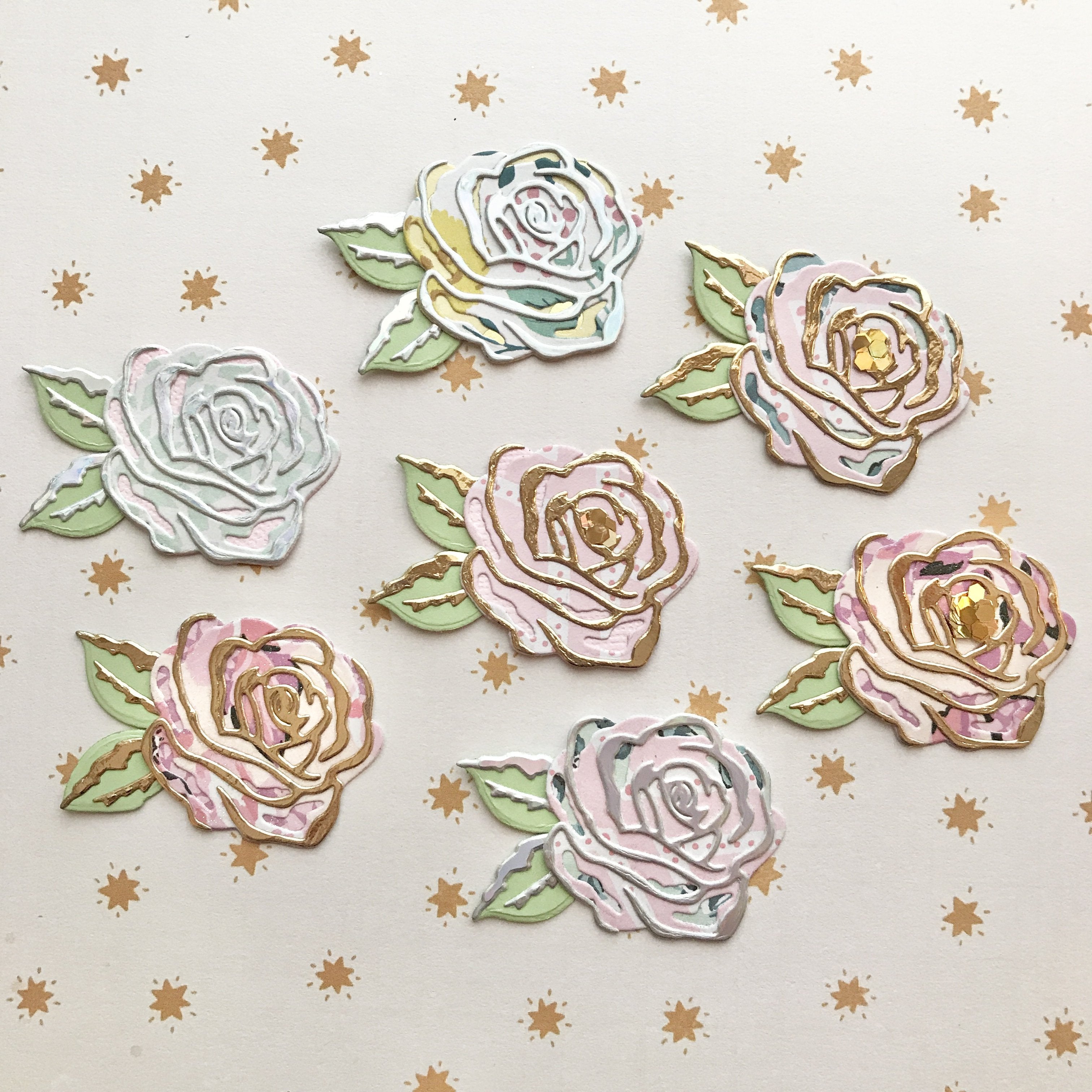 Beautiful Rose Flowers Decor Dies - lifescraft