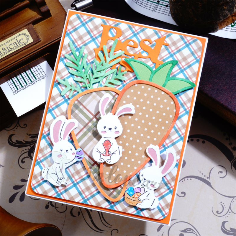 Lifescraft Carrot and Cute Bunny Cutting Dies