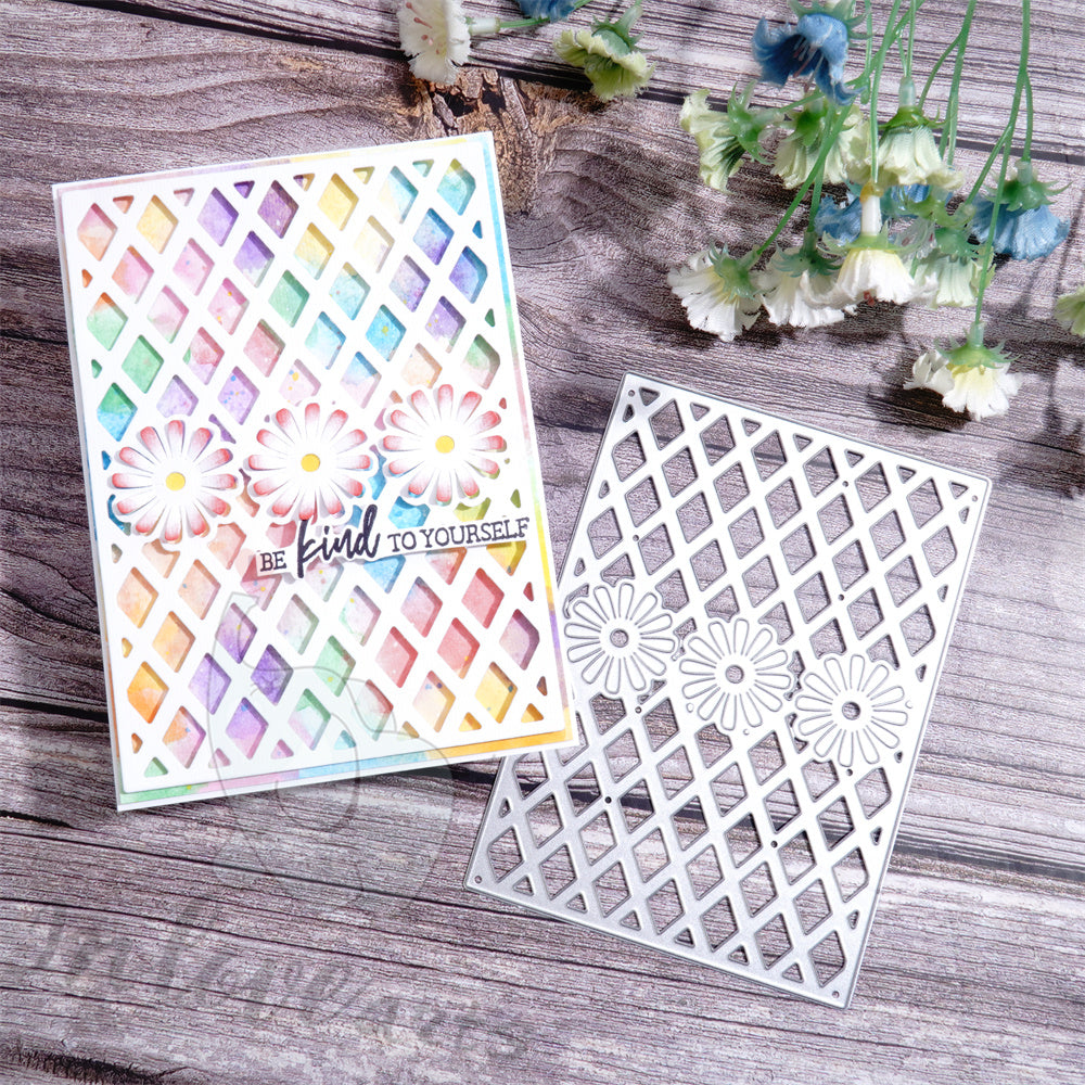 Lifescraft Daisy Grid Pattern Background Board Cutting Dies