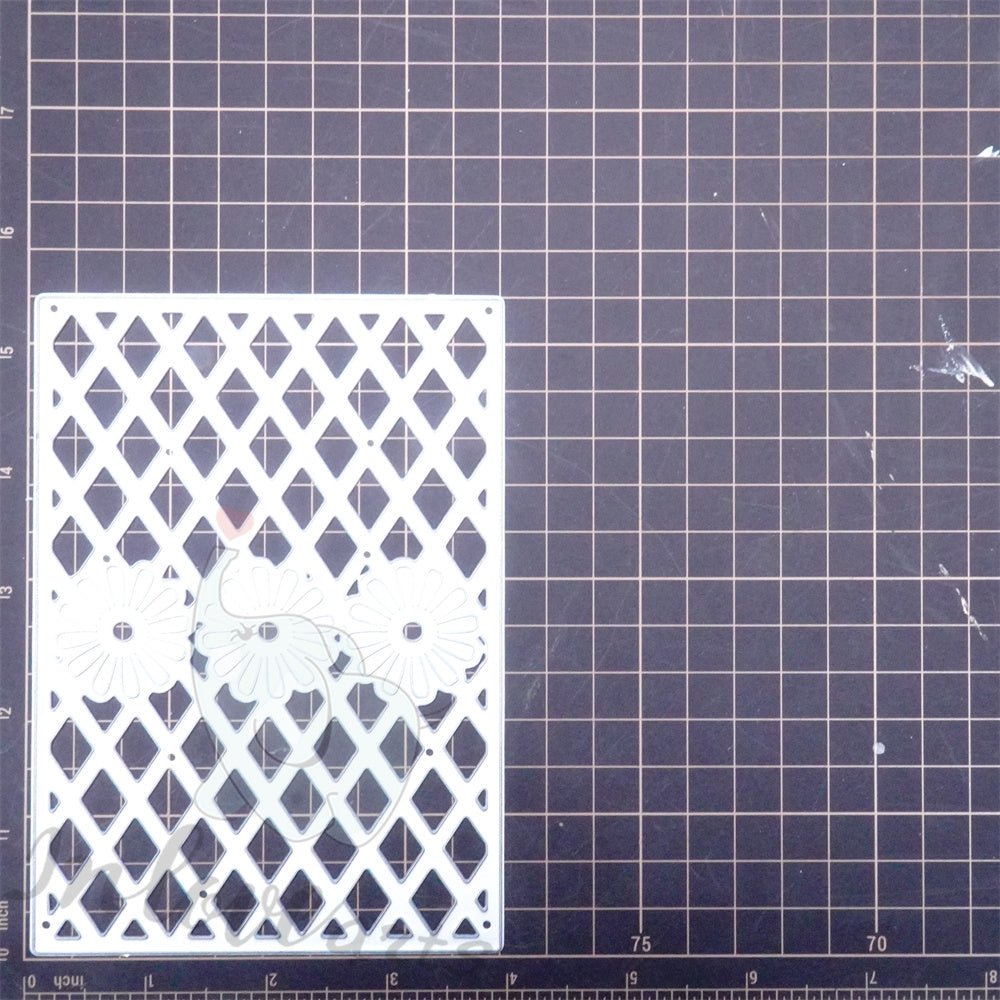 Lifescraft Daisy Grid Pattern Background Board Cutting Dies
