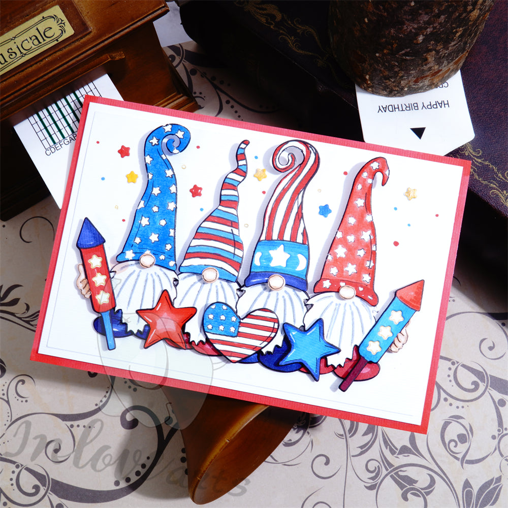 Lifescraft Gnome Celebrate Independence Day Cutting Dies