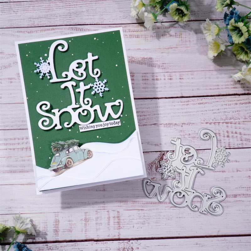 Lifescraft "Let It Snow" Word Dies