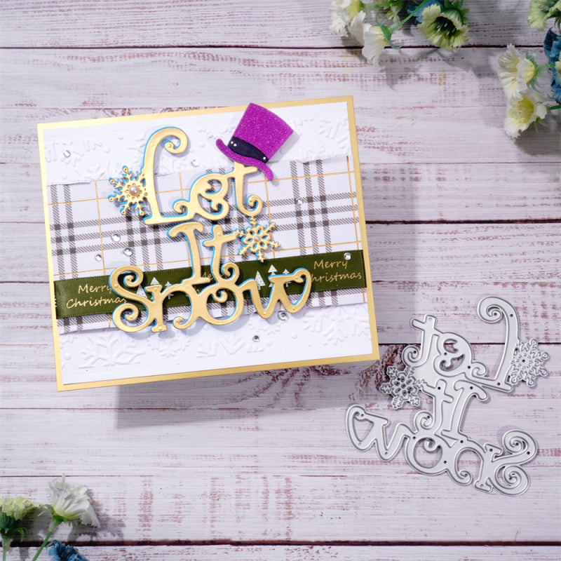 Lifescraft "Let It Snow" Word Dies