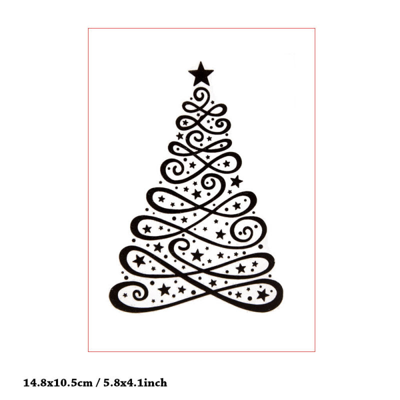 Lifescraft Wavy Line Christmas Tree Emboss Folder