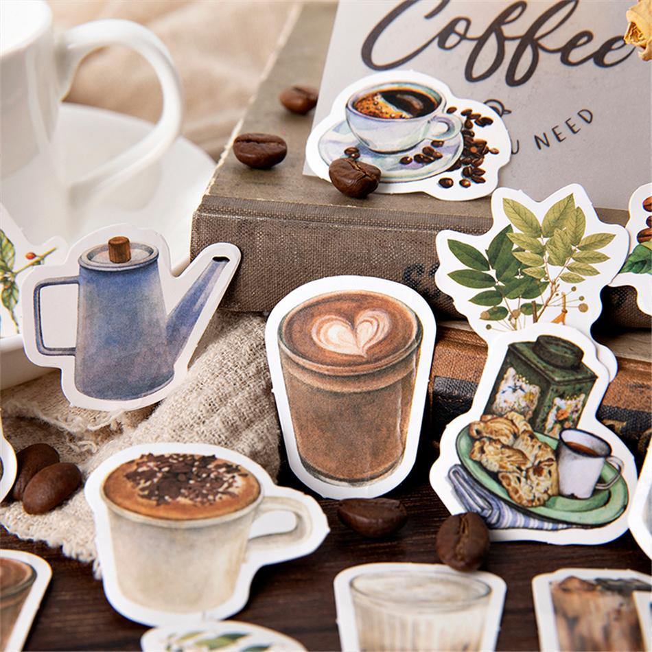 Café Series Sealing Decorative Stickers - Inlovearts