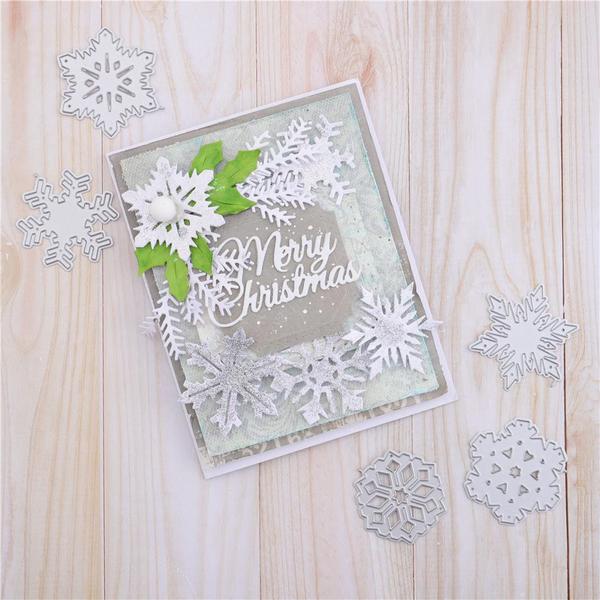 Lifescraft 8 Pcs Snowflake Set Metal Cutting Dies - lifescraft