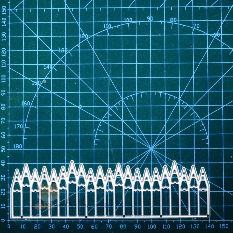Lifescraft Crayons Border Board Cutting Dies
