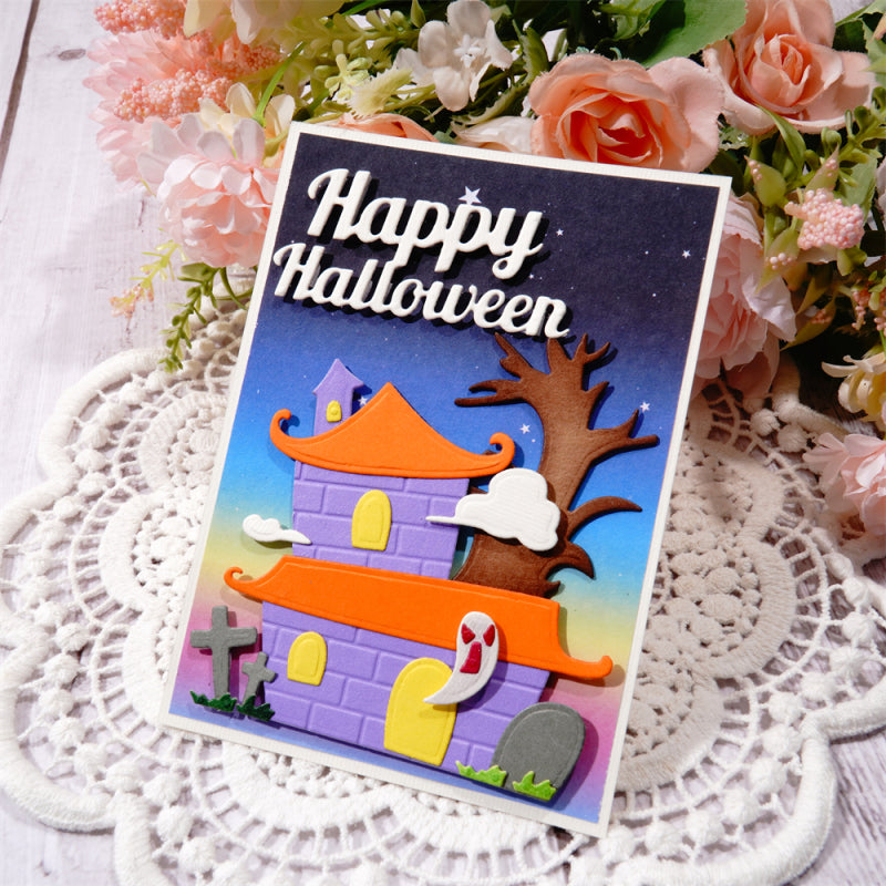 Haunted House Metal Cutting Dies-lifescraftart