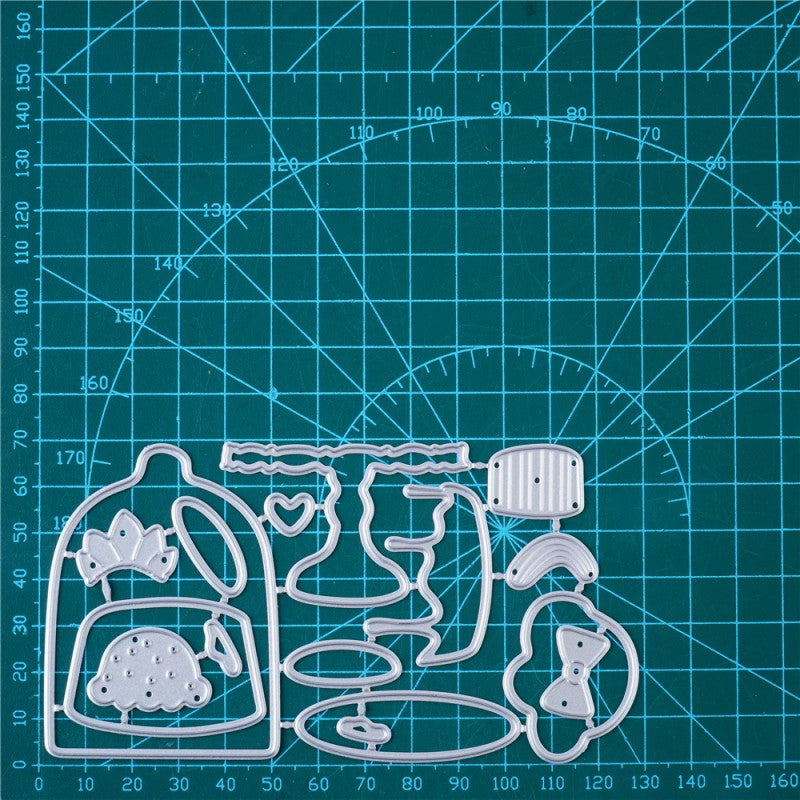 Lifescraft Metal Cutting Dies with Cakes on Table