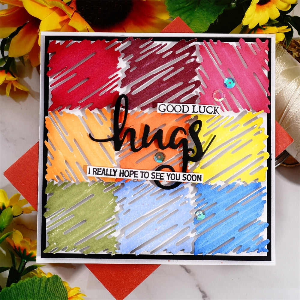 Lifescraft Hand-Painted Small Squares Metal Cutting Dies