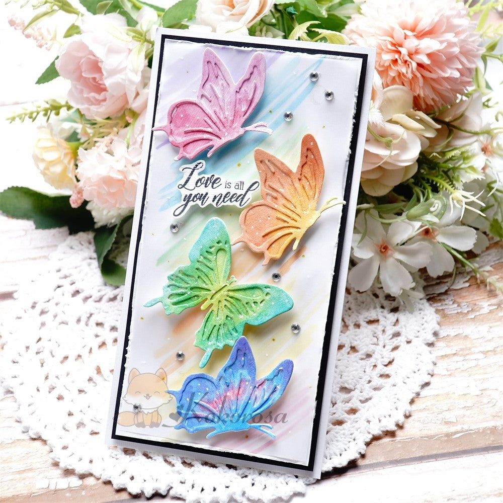 Lifescraft Hollow Flying Butterflies Cutting Dies