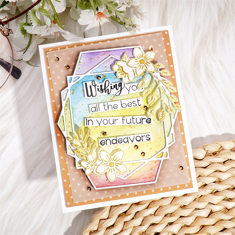 Lifescraft Polygonal Flower Border Board Metal Cutting Dies