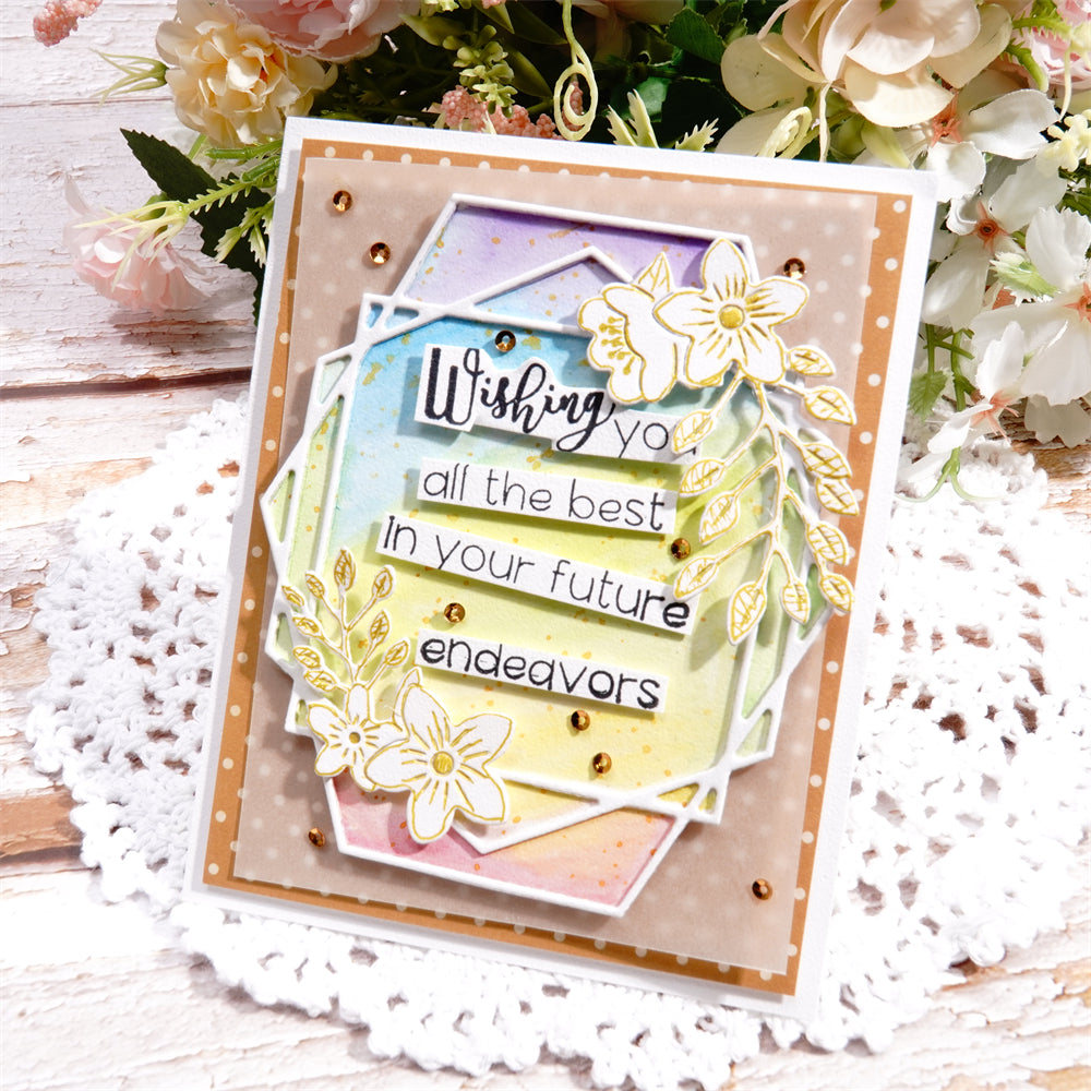 Lifescraft Polygonal Flower Border Board Metal Cutting Dies