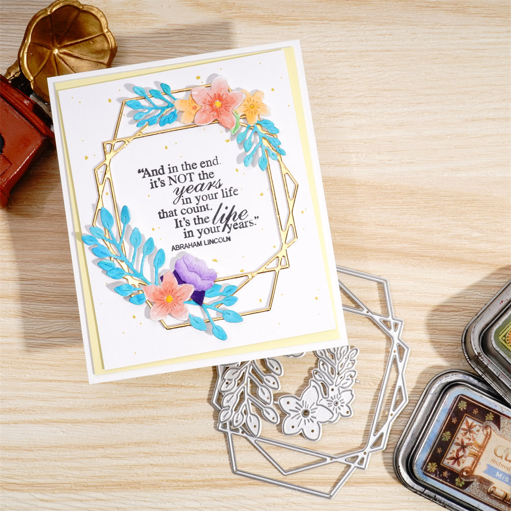 Lifescraft Polygonal Flower Border Board Metal Cutting Dies