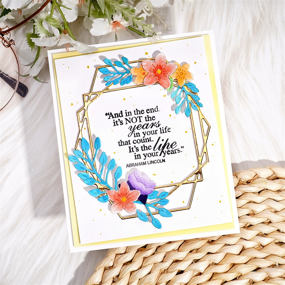 Lifescraft Polygonal Flower Border Board Metal Cutting Dies