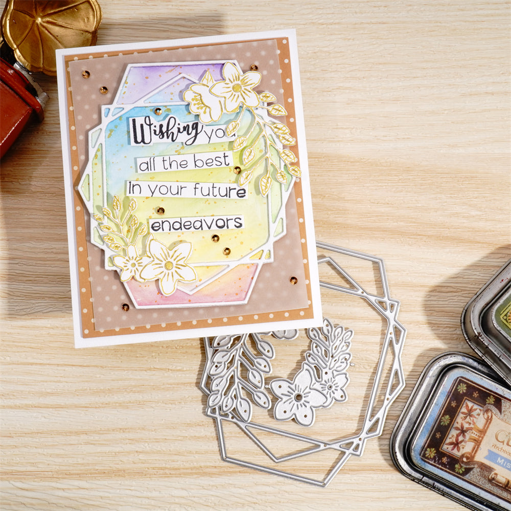 Lifescraft Polygonal Flower Border Board Metal Cutting Dies