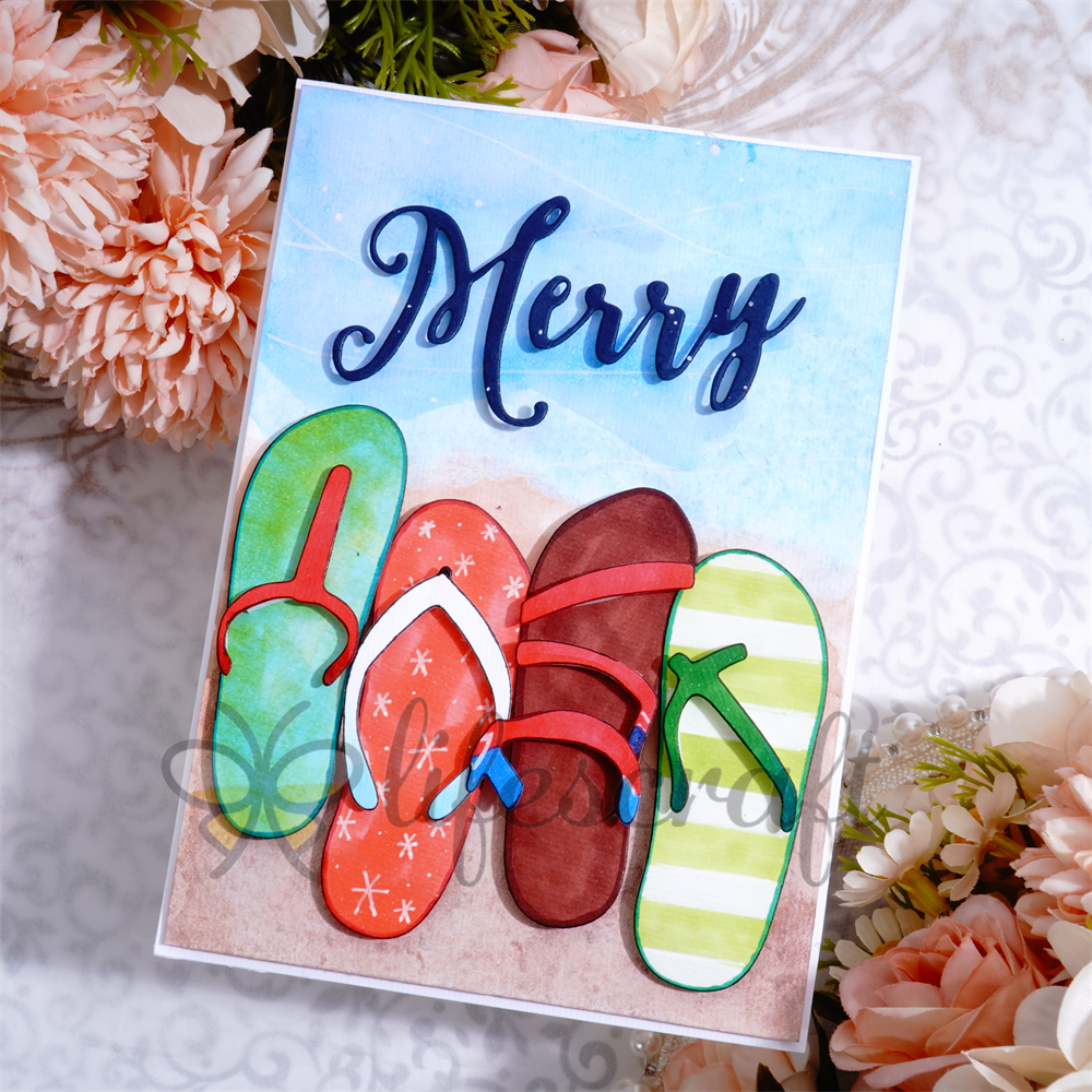 Lifescraft 4 Slippers Metal Cutting Dies