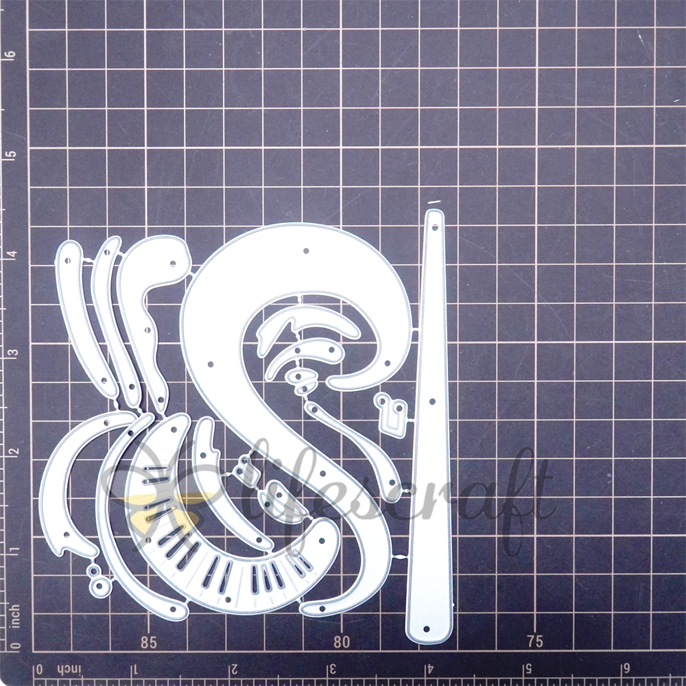 Lifescraft Brush & Music Symbols Metal Cutting Dies